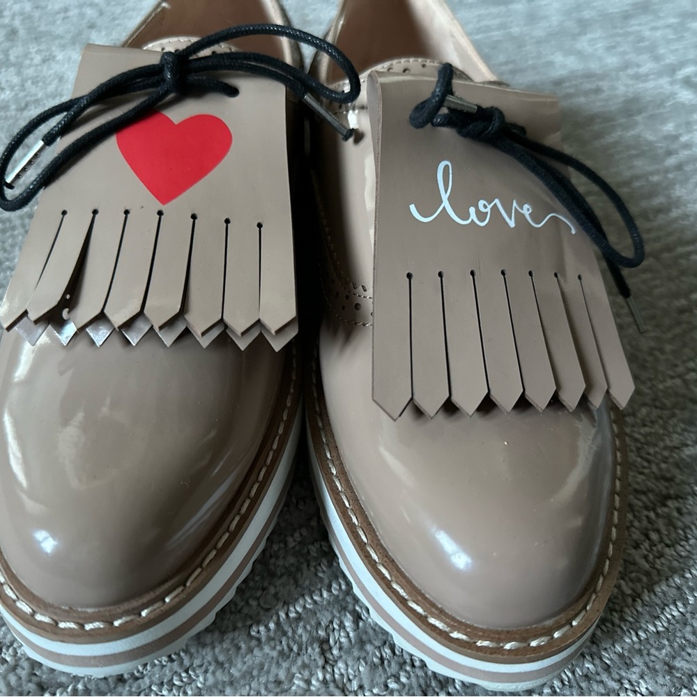Sz 8 (39) ZARA Detachable Fringe Shoes - Picture 3 of 8